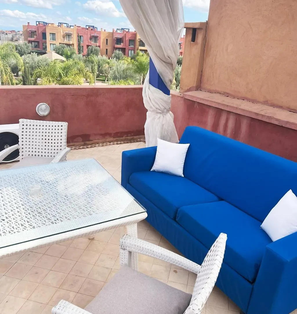 Appartement Avec Solarium Prive Au Vizir Residence Prestigieuse Avec Acces Au Parc Marrakesz 0*,  Maroko