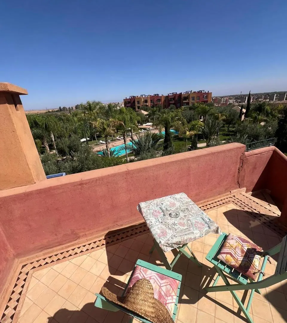 Appartement Avec Solarium Prive Au Vizir Residence Prestigieuse Avec Acces Au Parc Marrakesz Maroko
